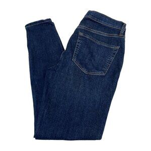 Free People Womens 28R Busted Knee Skinny Fit Jeans Blue Stretchy ob583769r